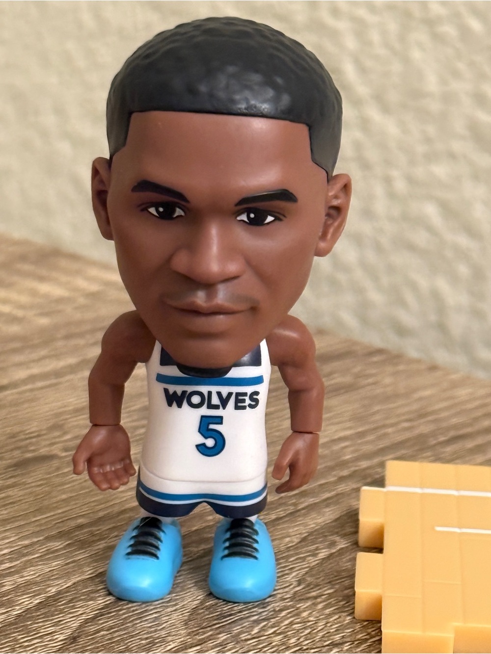 Anthony Edwards Timberwolves ZURU NBA Ballers Series #2 Figure White Jersey